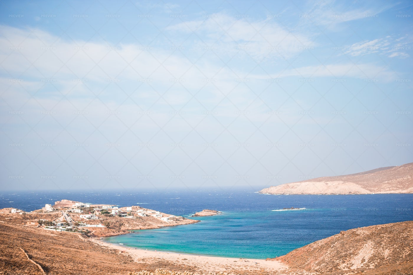 Mykonos Island Coast: Stock Photos
