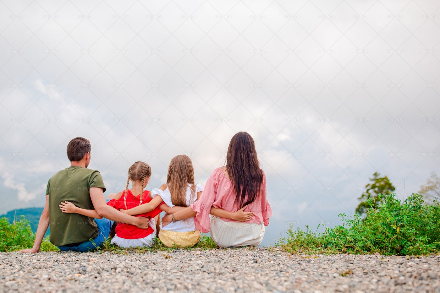Family Vacation In The Mountains: Stock Photos