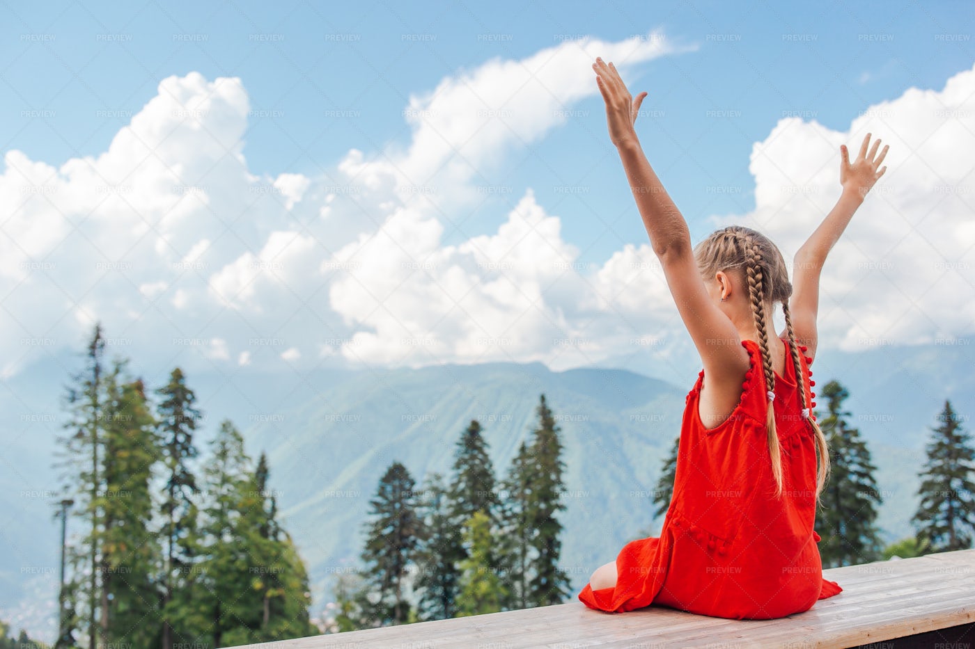 Enjoying Mountain Views: Stock Photos