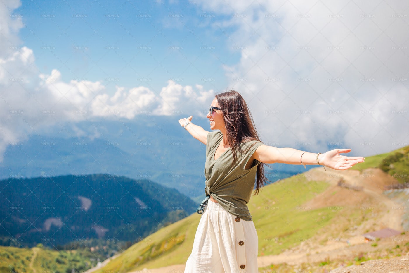 Amongst The Mountains: Stock Photos
