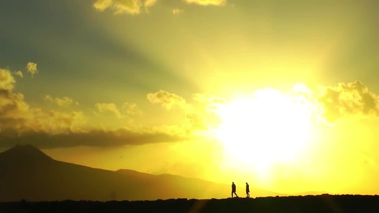 Sunset Couple: Stock Video
