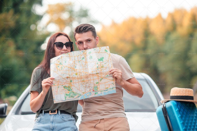 Road Trip Map - Stock Photos | Motion Array