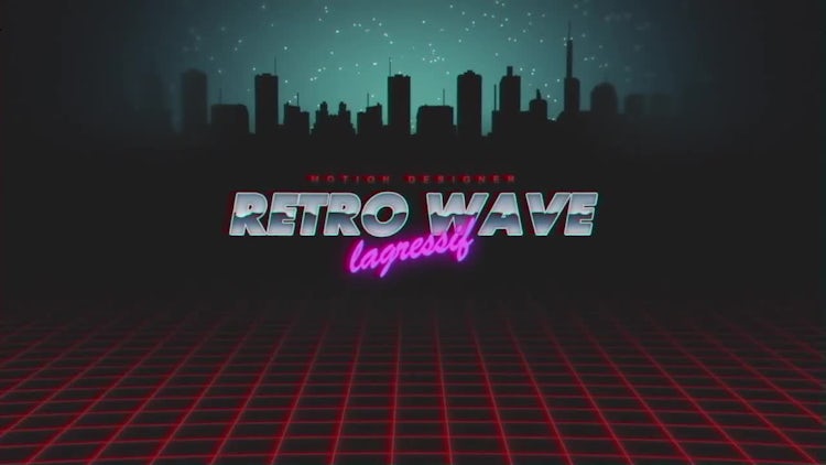 Retro Wave Intro v.2: After Effects Templates