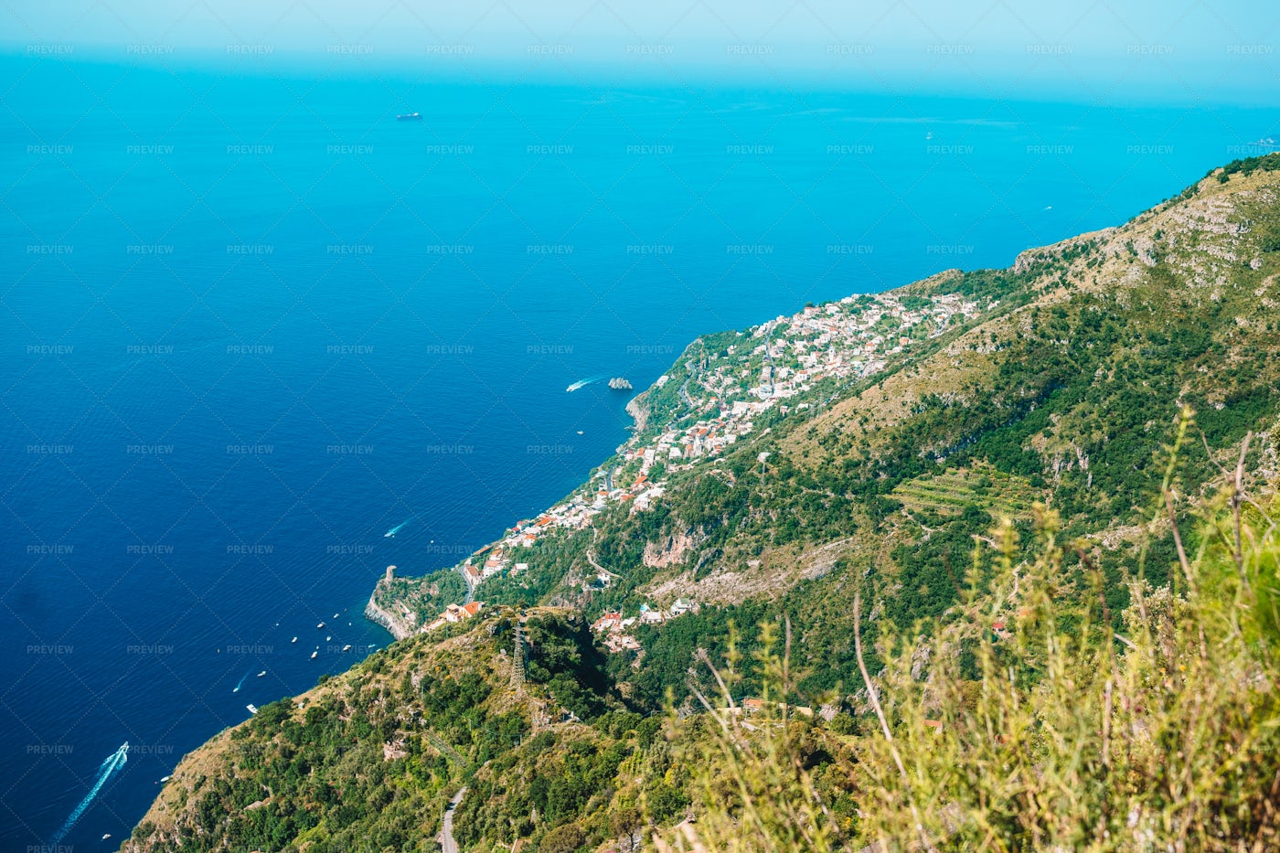 Above The Amalfi Coast: Stock Photos