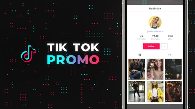 Tik Tok Promo Freebies template preview