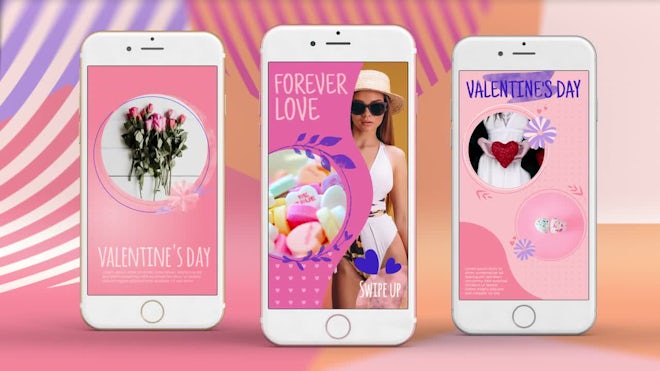 24 Valentine's Day Stories Freebies template preview