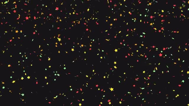 Stars Confetti: Stock Motion Graphics
