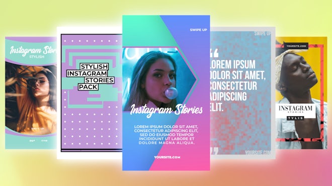 Instagram Stories Pack 29 Freebies template preview
