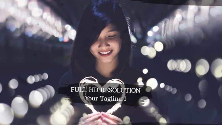 Slideshow Parallax Brush: After Effects Templates
