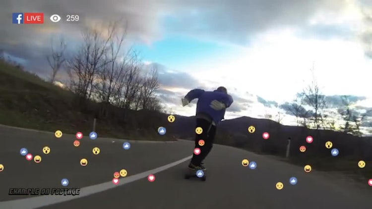 Facebook Live Reactions: Motion Graphics