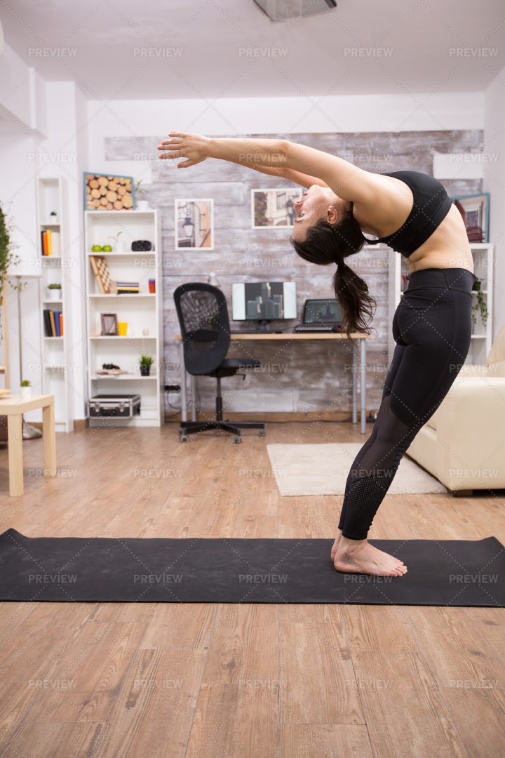 Stretching Backwards: Stock Photos