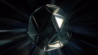 Black Crystal Background: Motion Graphics