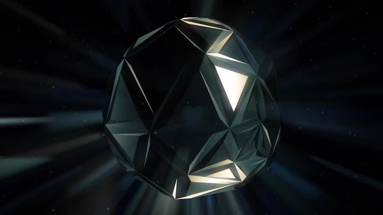 Black Crystal Background: Motion Graphics
