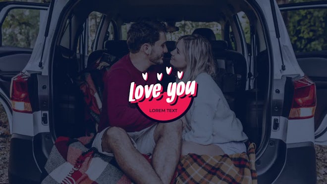 Modern Valentine Titles Freebies template preview