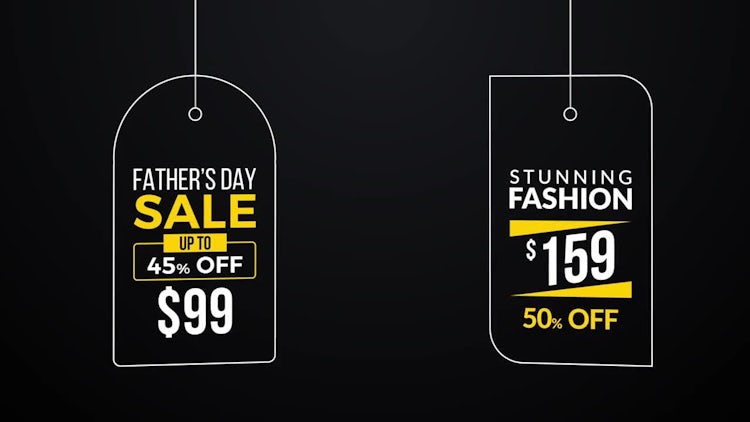 Drop tags V1: After Effects Templates