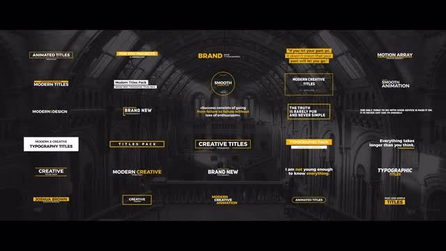 30 Modern Titles: Premiere Pro Templates