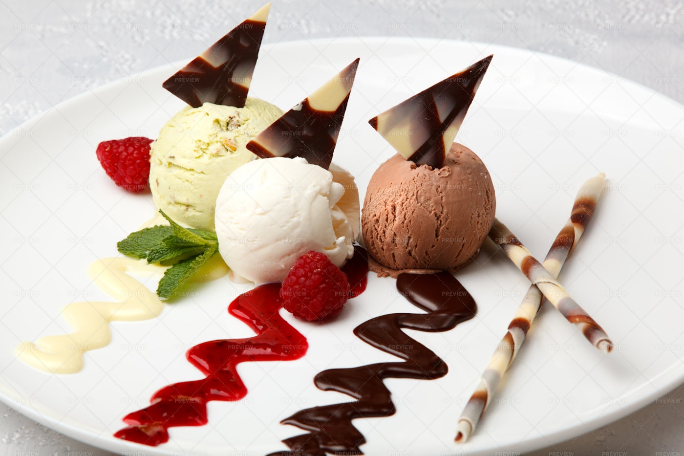 Sweet Gourmet Plate: Stock Photos