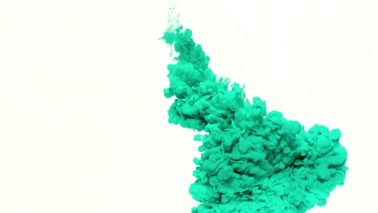 Turquoise ink in water: Stock Footage