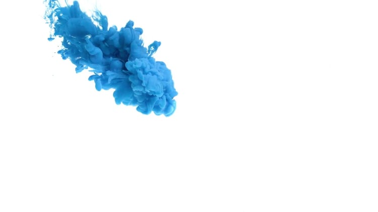 Blue ink in water : Stock Video