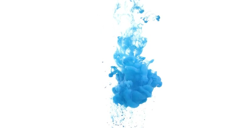 Blue ink in water : Stock Video
