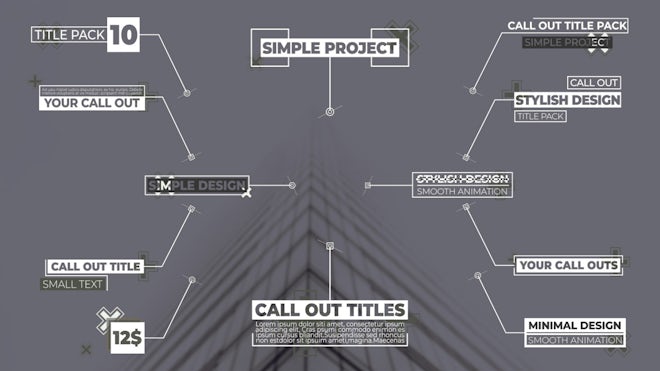 Glitch Call Outs Freebies template preview