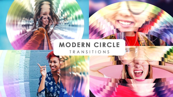 Modern Circle Transitions Freebies template preview