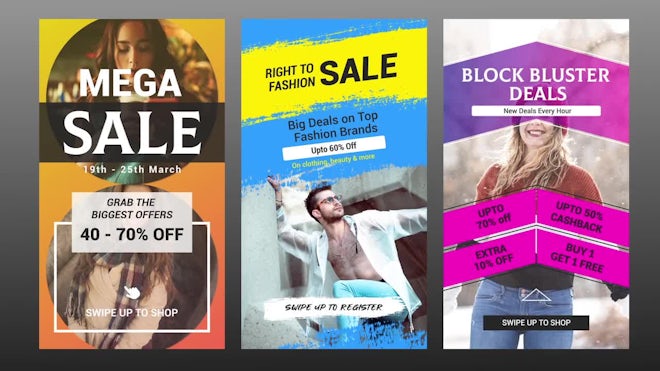 Sales Instagram Stories Freebies template preview