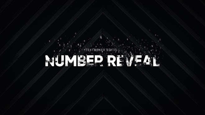 Titles Animator - Number Reveal Freebies template preview