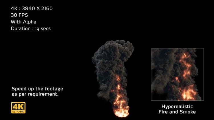 4K Hyperealistic Large Scale Smoke Ver.03: Stock Motion Graphics