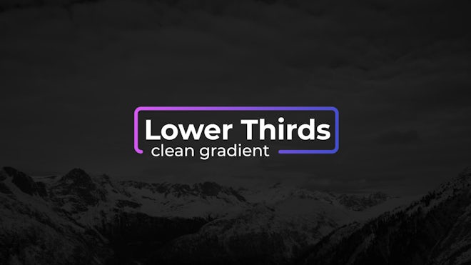 Gradient Lower Thirds Freebies template preview