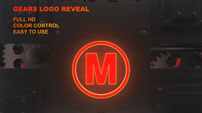 Gears Logo Reveal Freebies template preview