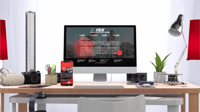 Multi-display Responsive Website Freebies template preview