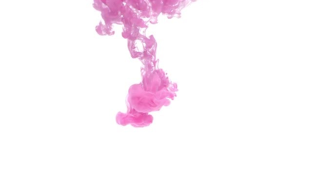 Pink ink in water: Stock Video