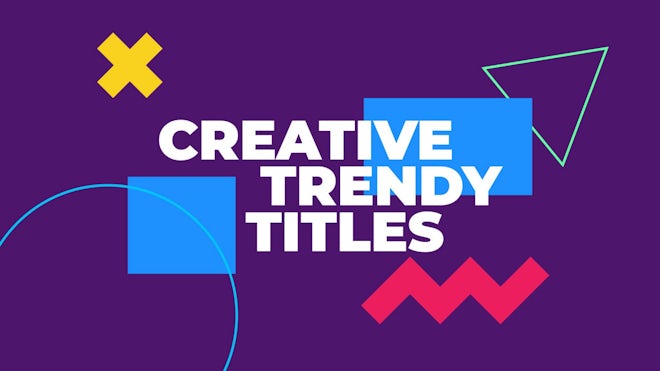 16 Creative Trendy Titles Freebies template preview