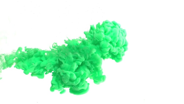 Green Ink In Water - Stock Video | Motion Array