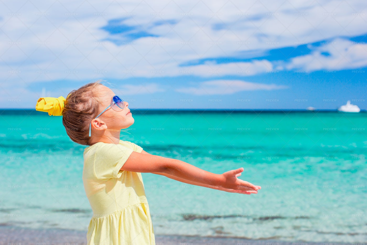 Girl At The Beach: Stock Photos