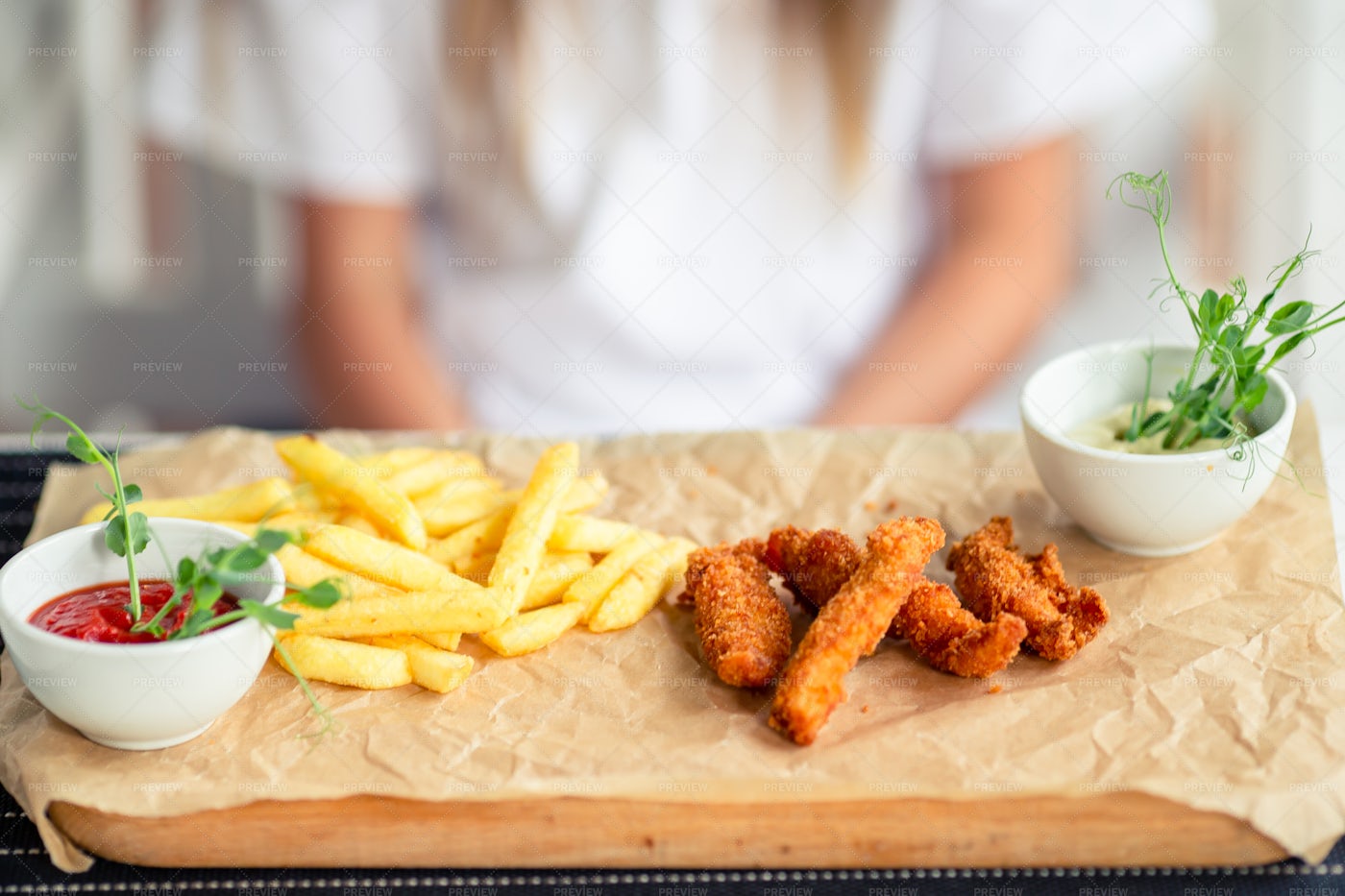 Crispy Potato Fries: Stock Photos