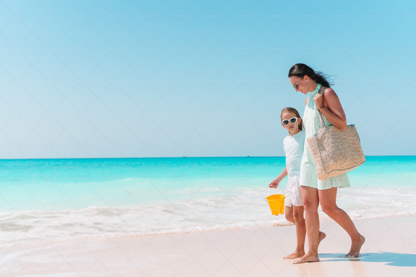 Girl And Young Mother: Stock Photos