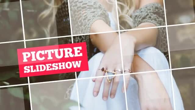 Grid Dynamic Slideshow: After Effects Templates