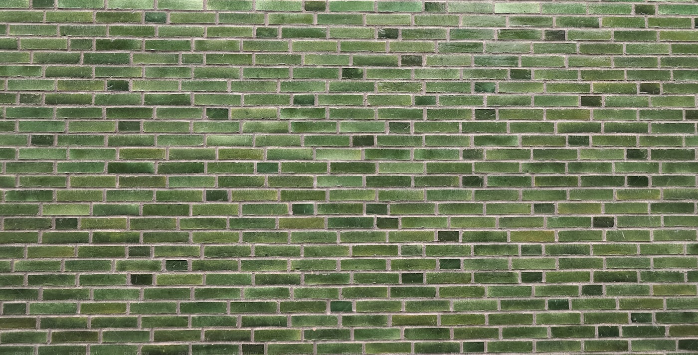 Green Brick Wall Background: Stock Photos