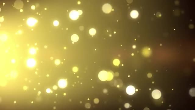 Blowing Golden Particles: Stock Motion Graphics
