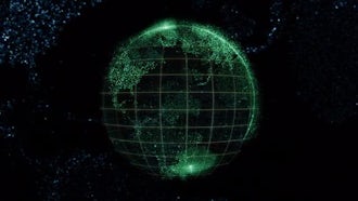 Digital Globe Background: Motion Graphics