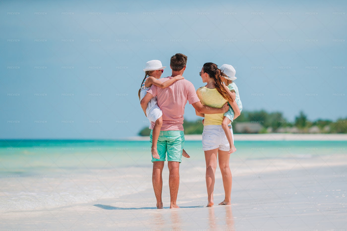 Family Together On The Beach: Stock Photos