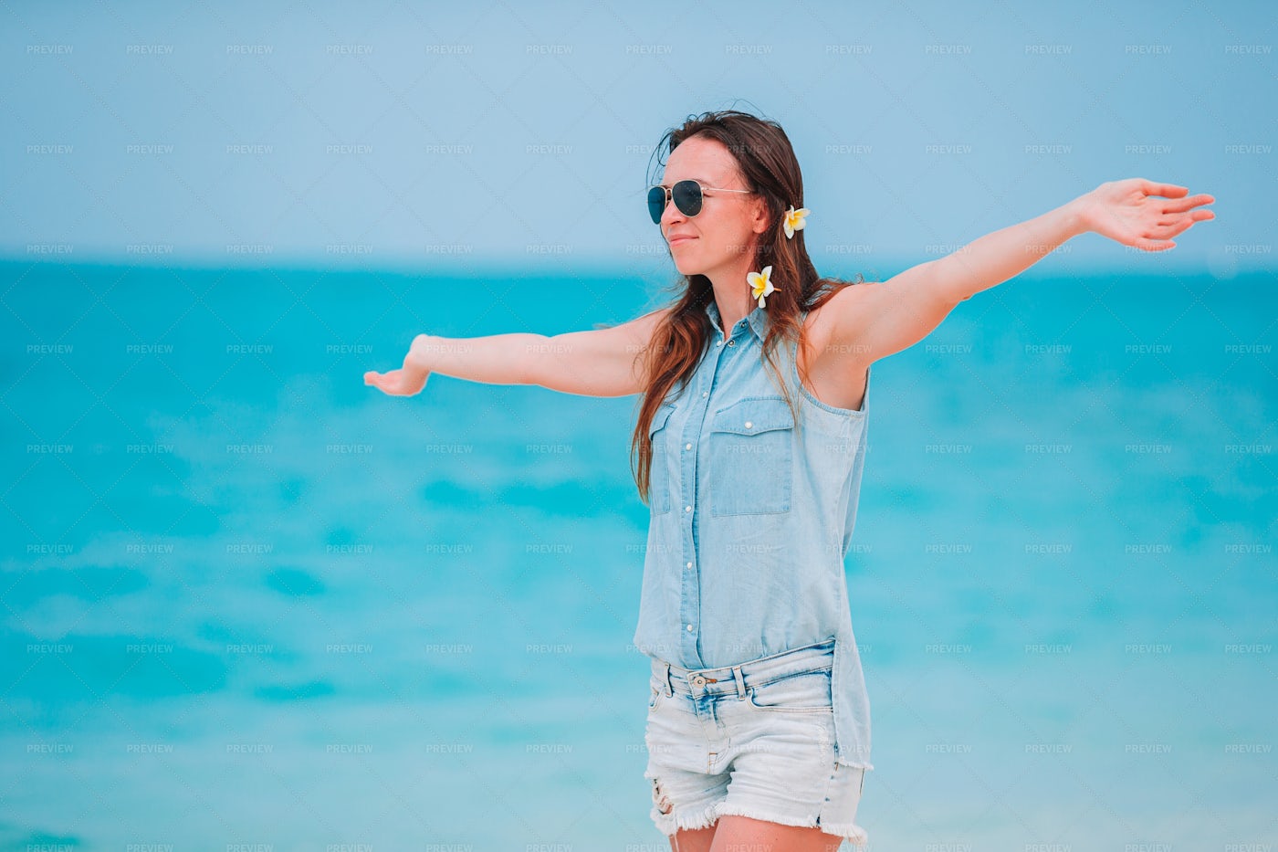 Arms Out Wide On Vacation: Stock Photos