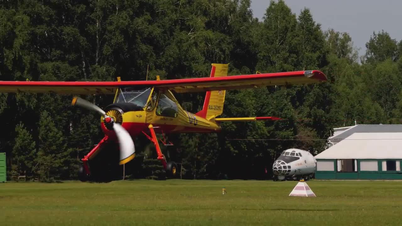 Towing A Glider Plane Stock Video Motion Array