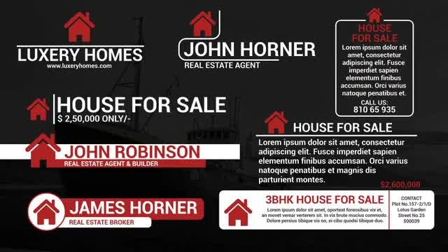 Real Estate Lower Thirds: After Effects Templates