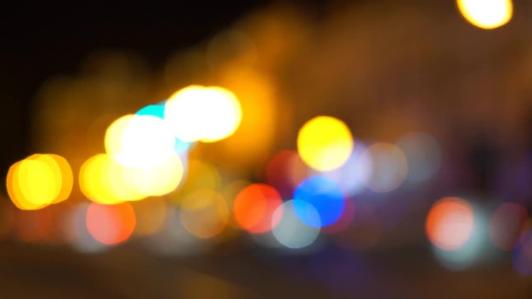 Car Bokeh Lights: Stock Video