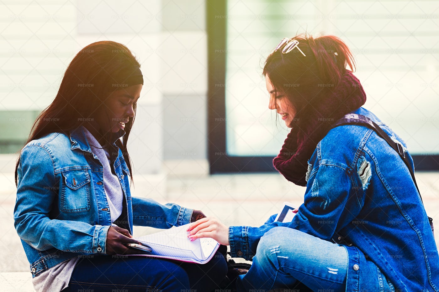 Friends Studying Together: Stock Photos