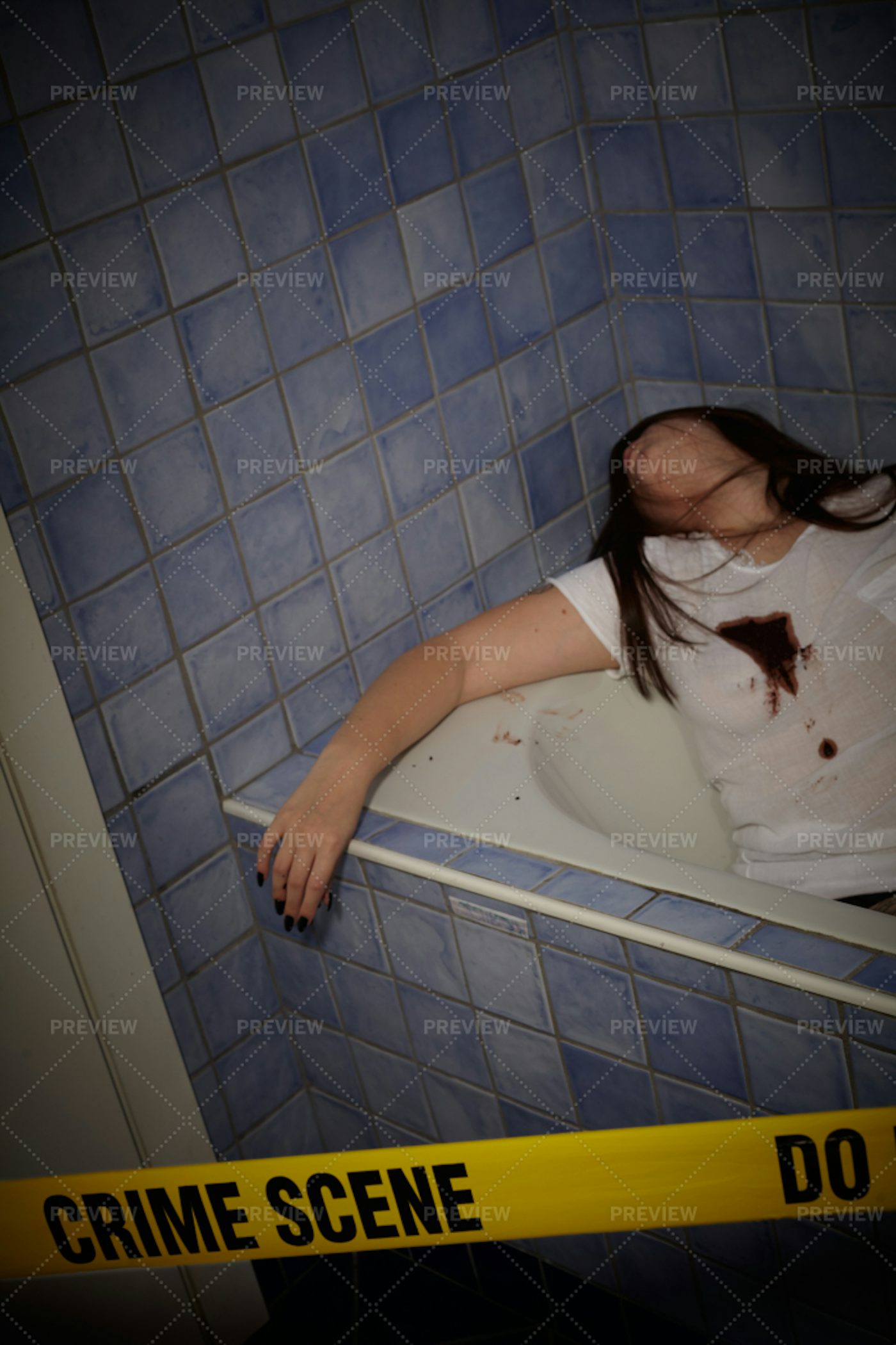 Crime Scene In Bathtub Stock Photos Motion Array