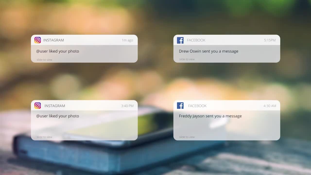 social media video text pack after effects template free download